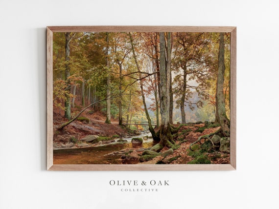 Autumn Fall Landscape Painting Art Print