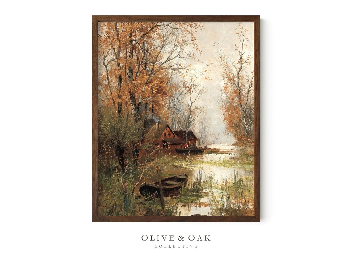 Fall Landscape - Vintage Cottagecore - Image 2
