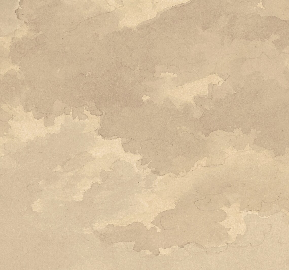 Neutral Cloud Watercolor Art Print, Nursery Decor - Image 3