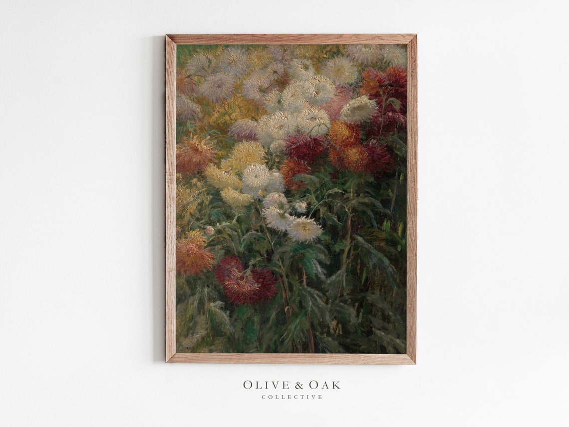 Spring Flower Painting, Vintage Botanical Art Print