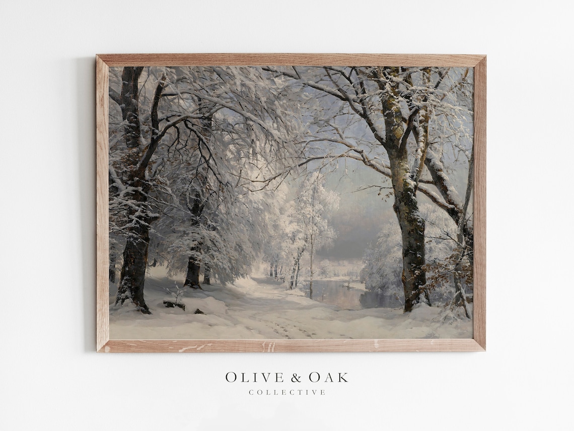 Winter Landscape - Snow Painting