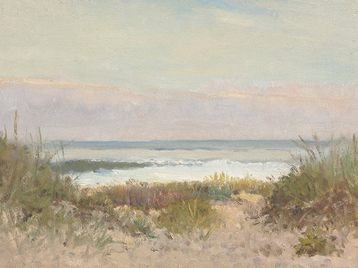 Coastal Beach Grass Painting, Wall Art Print - Image 3