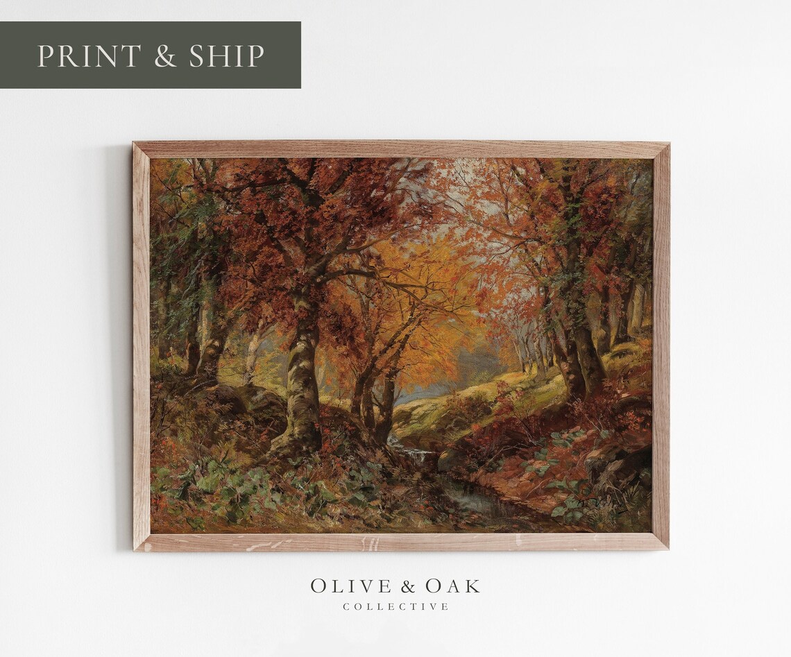 Autumn Landscape - Vintage Art