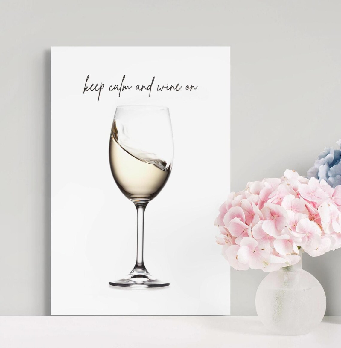 Keep Calm And Wine On, Christmas Bar Decor