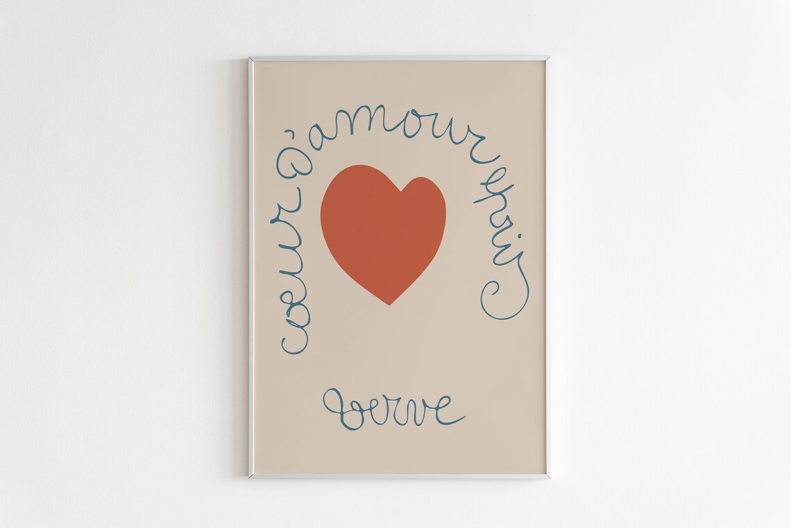 Henri Matisse Coeur D'Amour Epris Vintage Poster - Image 3