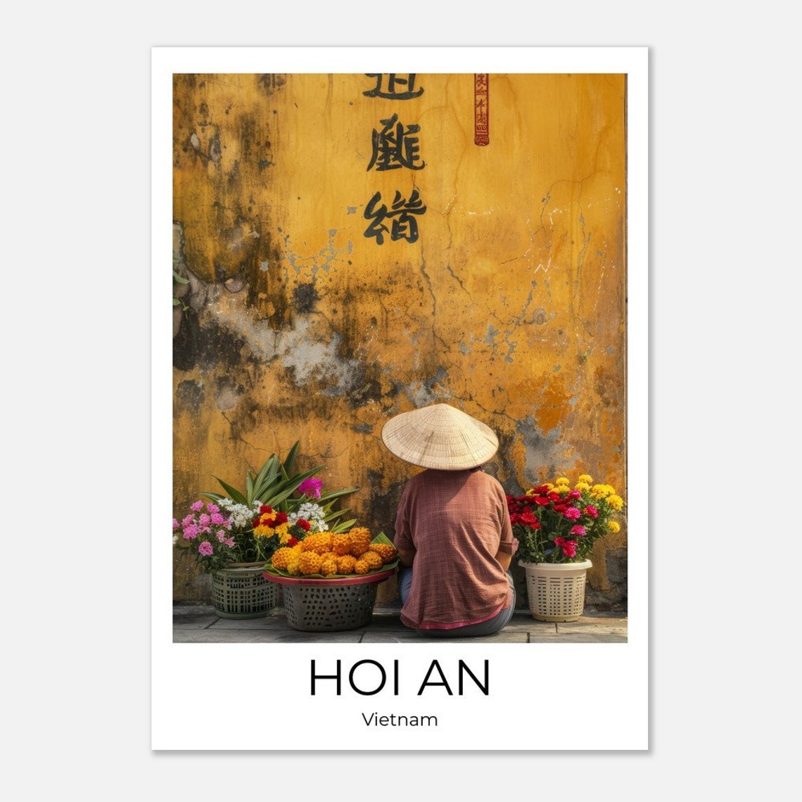 Hoi An Vietnam Travel Poster Of Hoi An Vietnam Wall Art Vietnam Travel Vietnam Vietnam Wall Decoration - Image 2