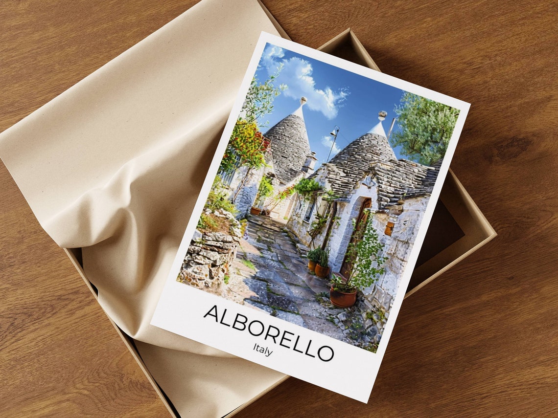 Alberobello Apulia Italy Travel Poster Italy Travel Print Alberobello Italy Gift Italy Wall Art Italy Art Print - Image 2