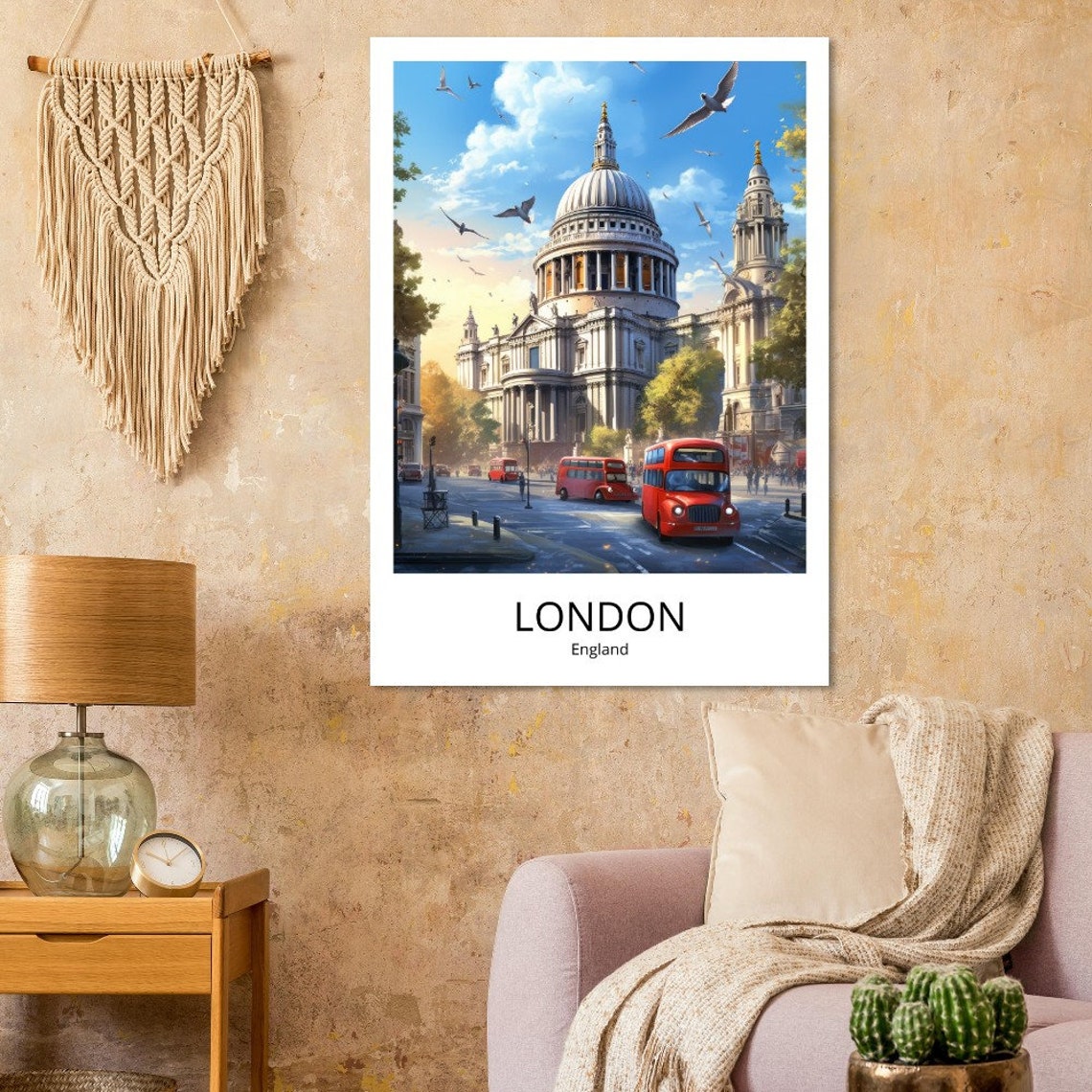 London Wall Art Print London Art Poster London City Art Print London St Pauls Catherdral London City Print London Poster - Image 2