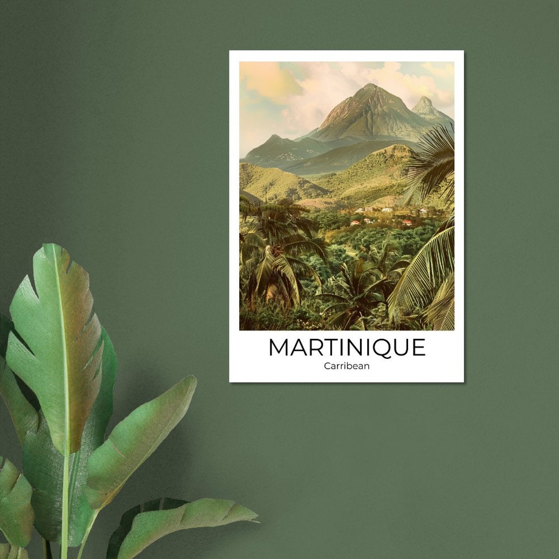 Martinique Island Martinique Caribbean Travel Poster Martinique Wall Art Martinique Travel Print Martinique - Image 3