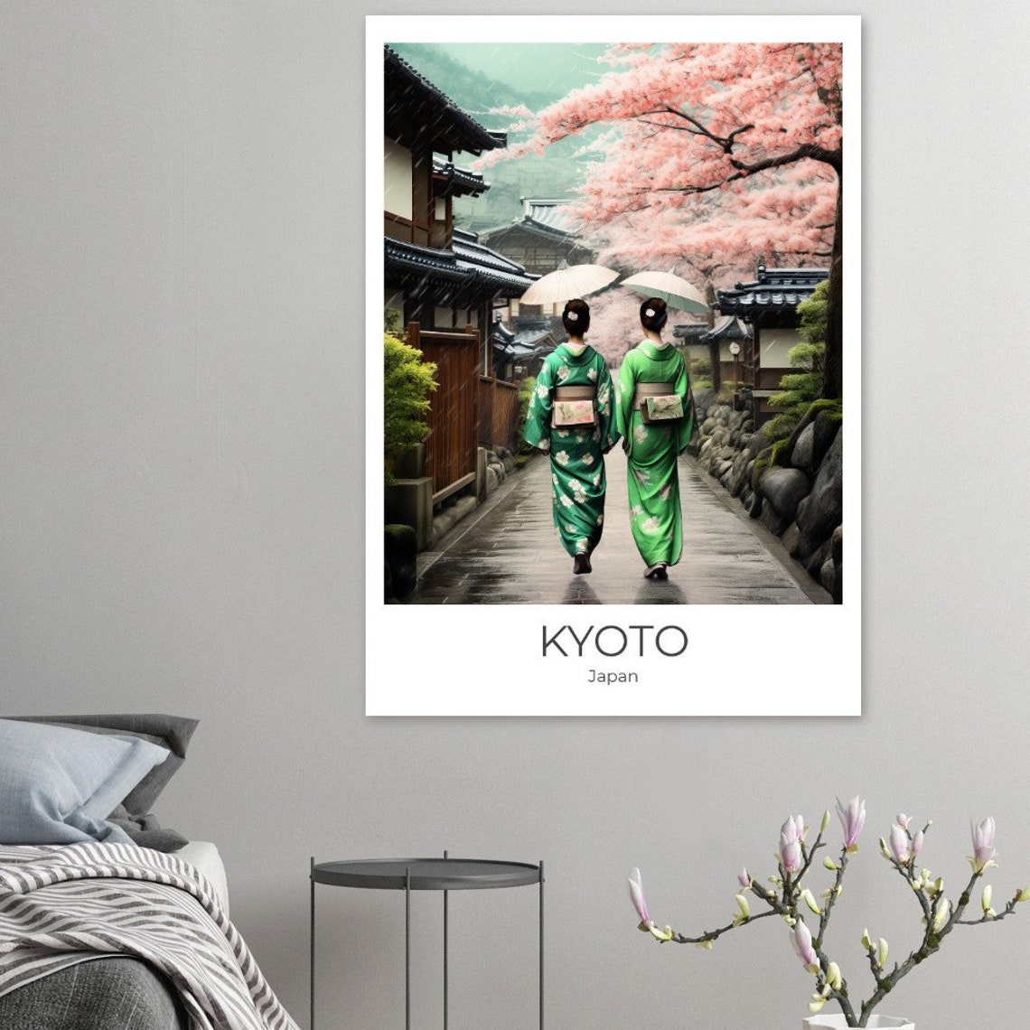 Kyoto Gion Japan Travel Poster Japan Souvenir Japan Globetrotter Japan Gift Kyoto Travel Print - Image 2