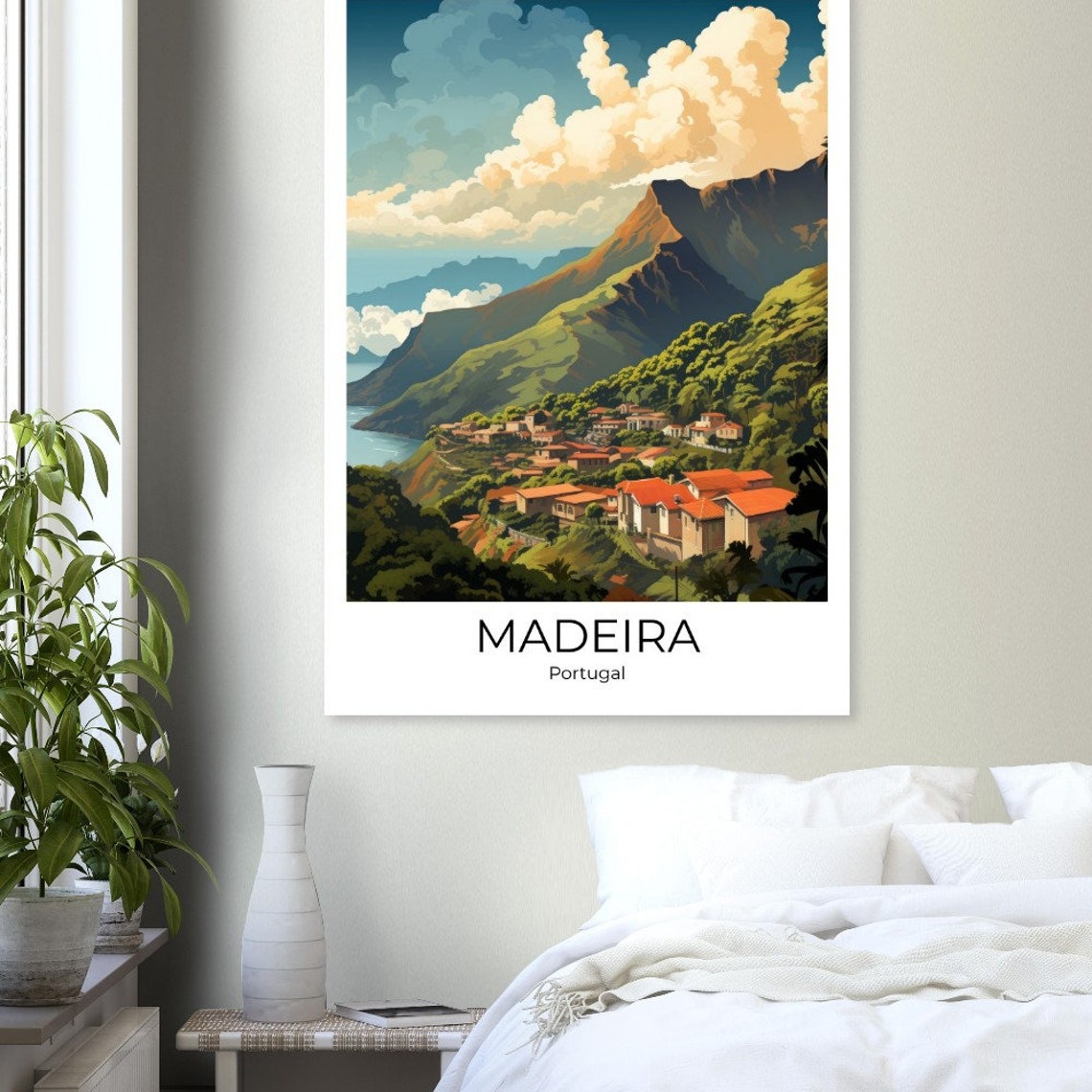 Madeira Portugal Vintage Travel Poster Madeira Print Travel Print Wall Art Travel Print Travel Poster - Image 3
