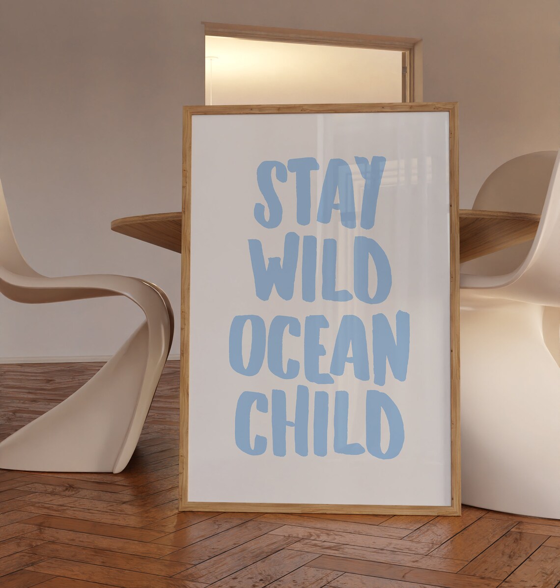 Stay Wild Ocean Child Beachy Coastal Art Print - Image 2