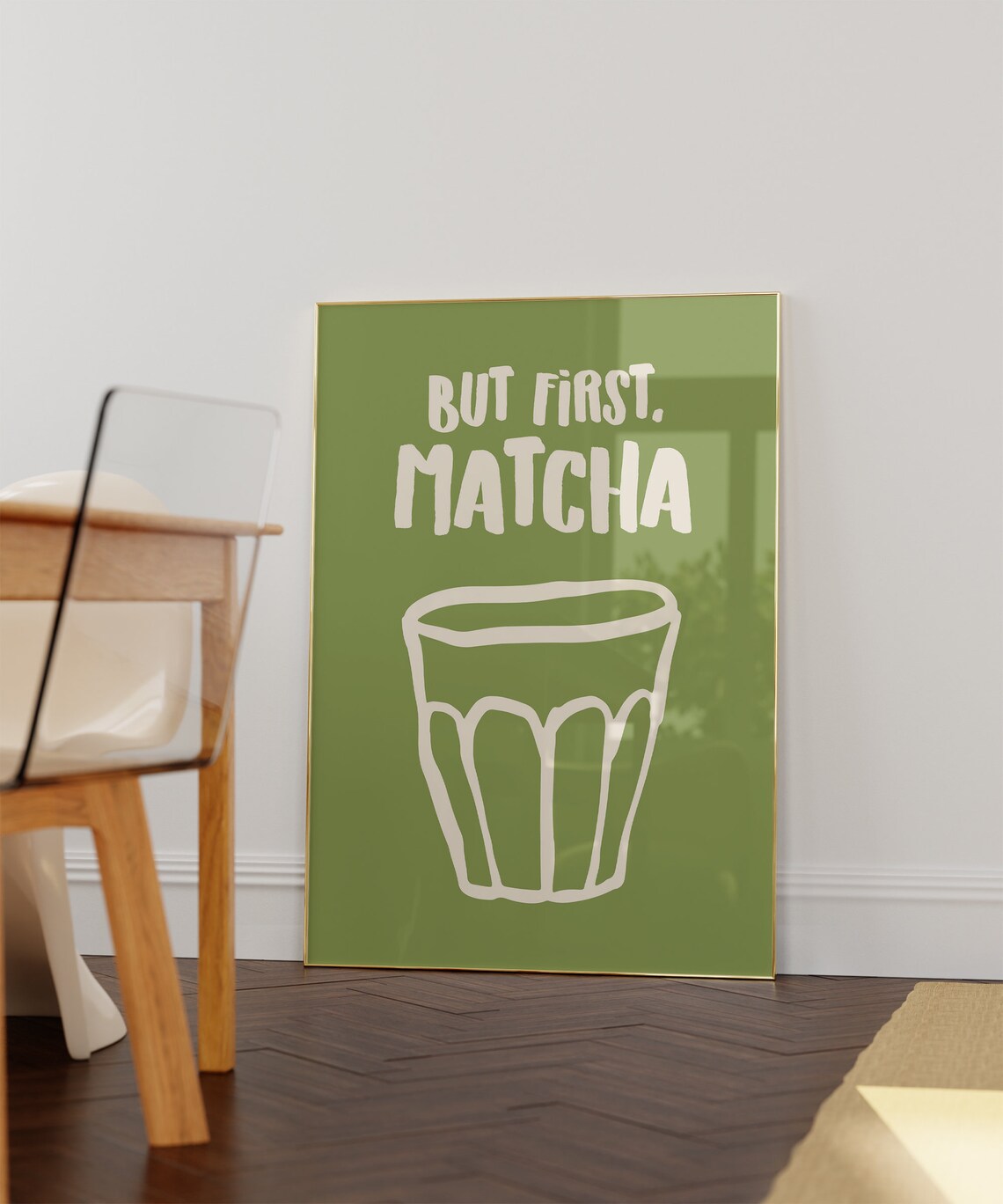 Matcha Latte Print, Modern Kitchen Wall Art - Image 3