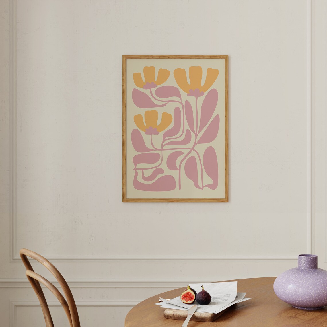 Matisse-Inspired Abstract Flower Art Print - Image 2