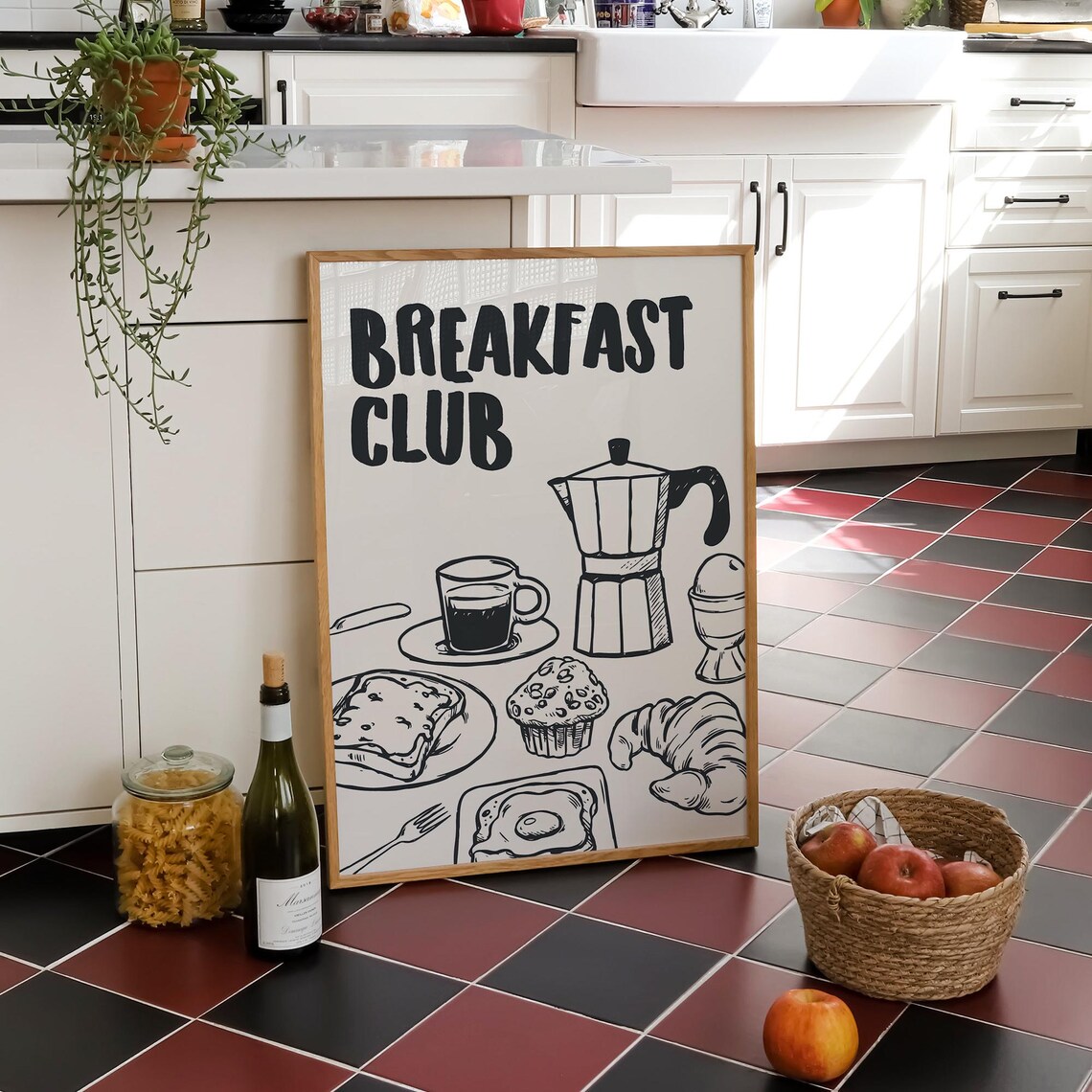 Breakfast Club Retro Dining Room Art Print