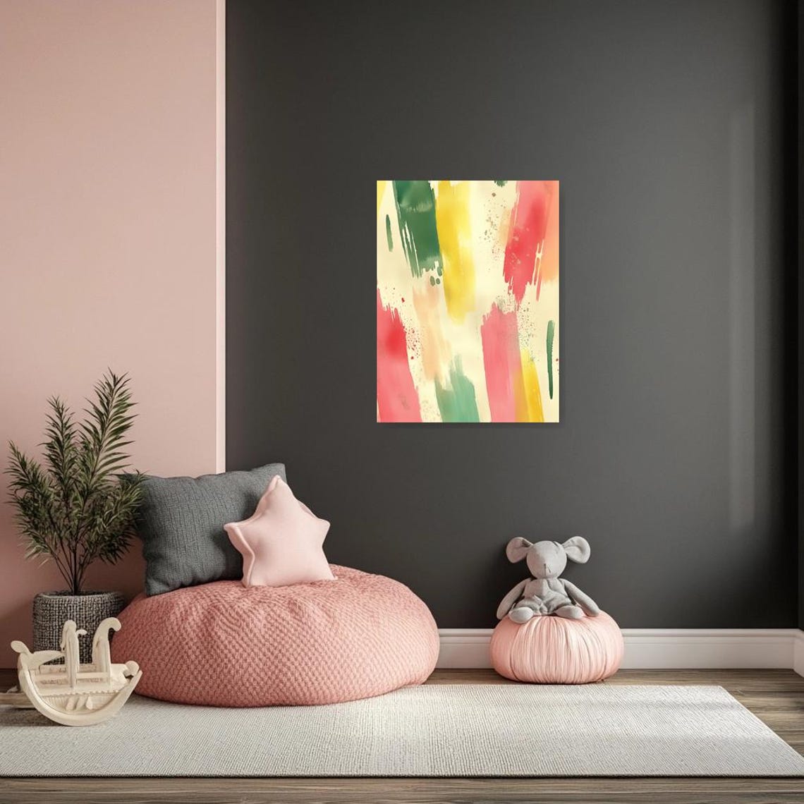 Colorful Abstract Print Inspired By Impressionism With Bold Brushstrokes For Stunning Wall Art And Home Decor - Image 3