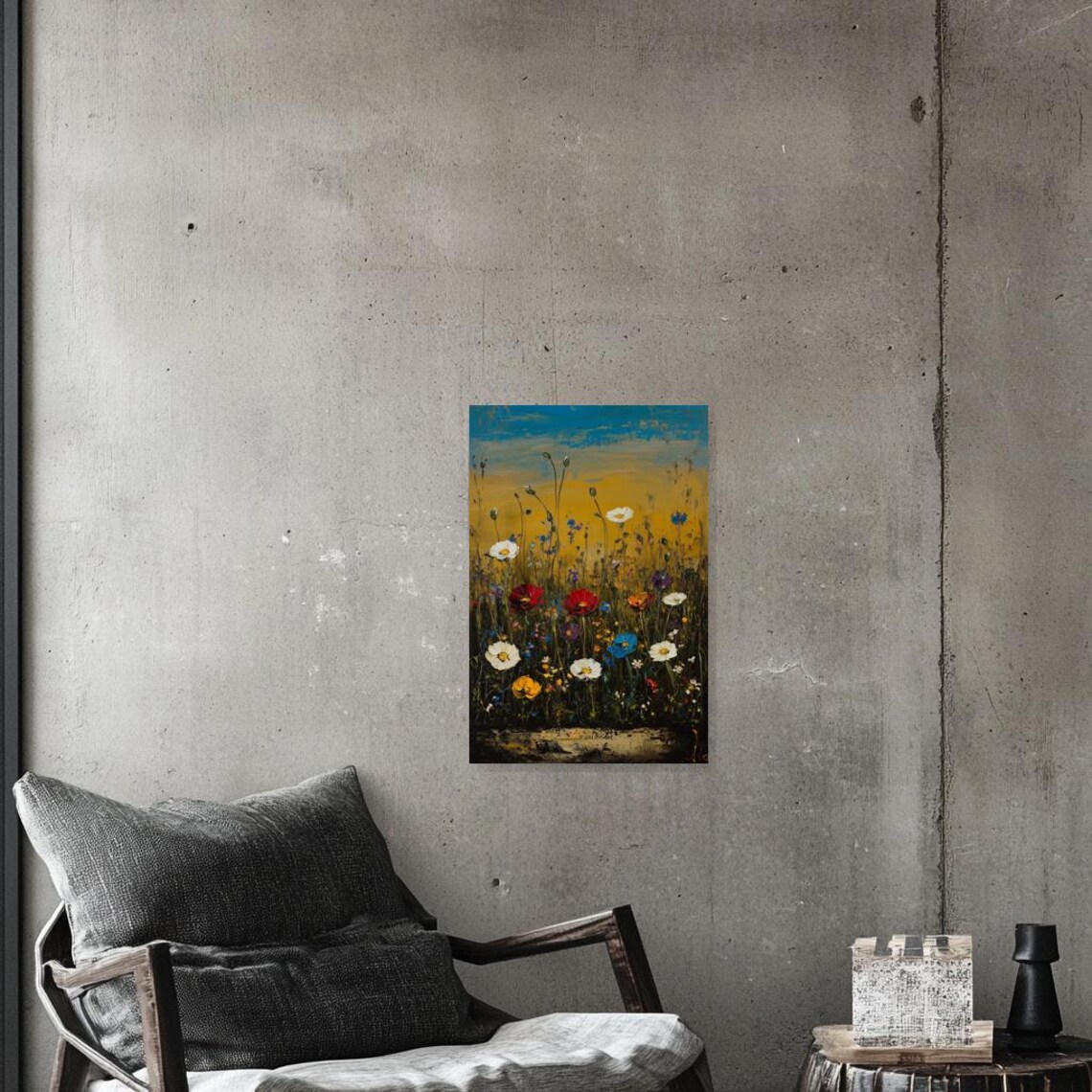 Flower Landscape, Van Gogh Inspired Art Print - Image 5