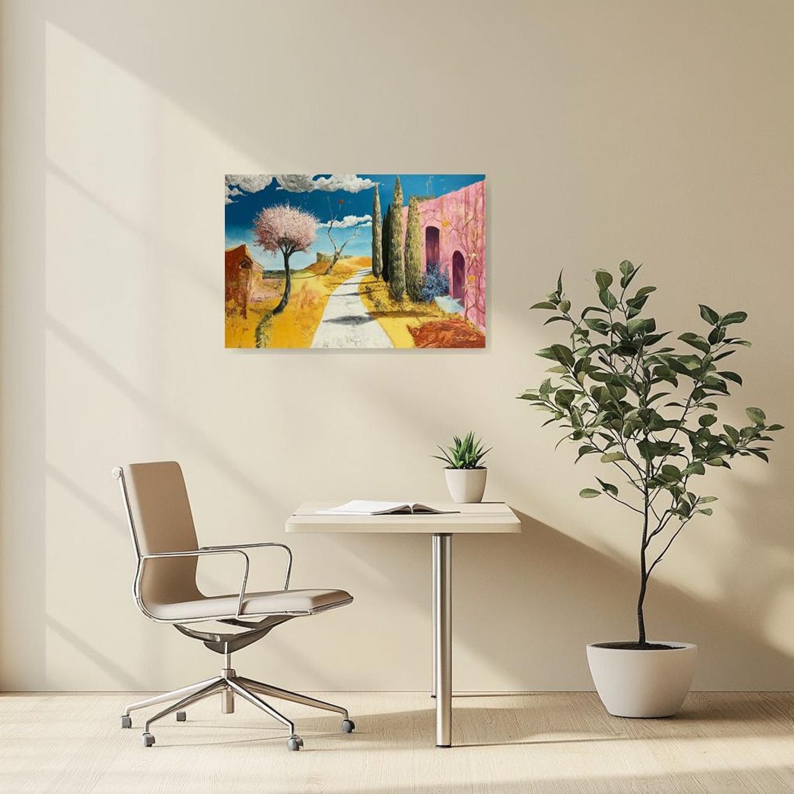Bright Pathway Print Inspired By Van Goghs Colorful Landscapes Art For Home Decor And - Image 2