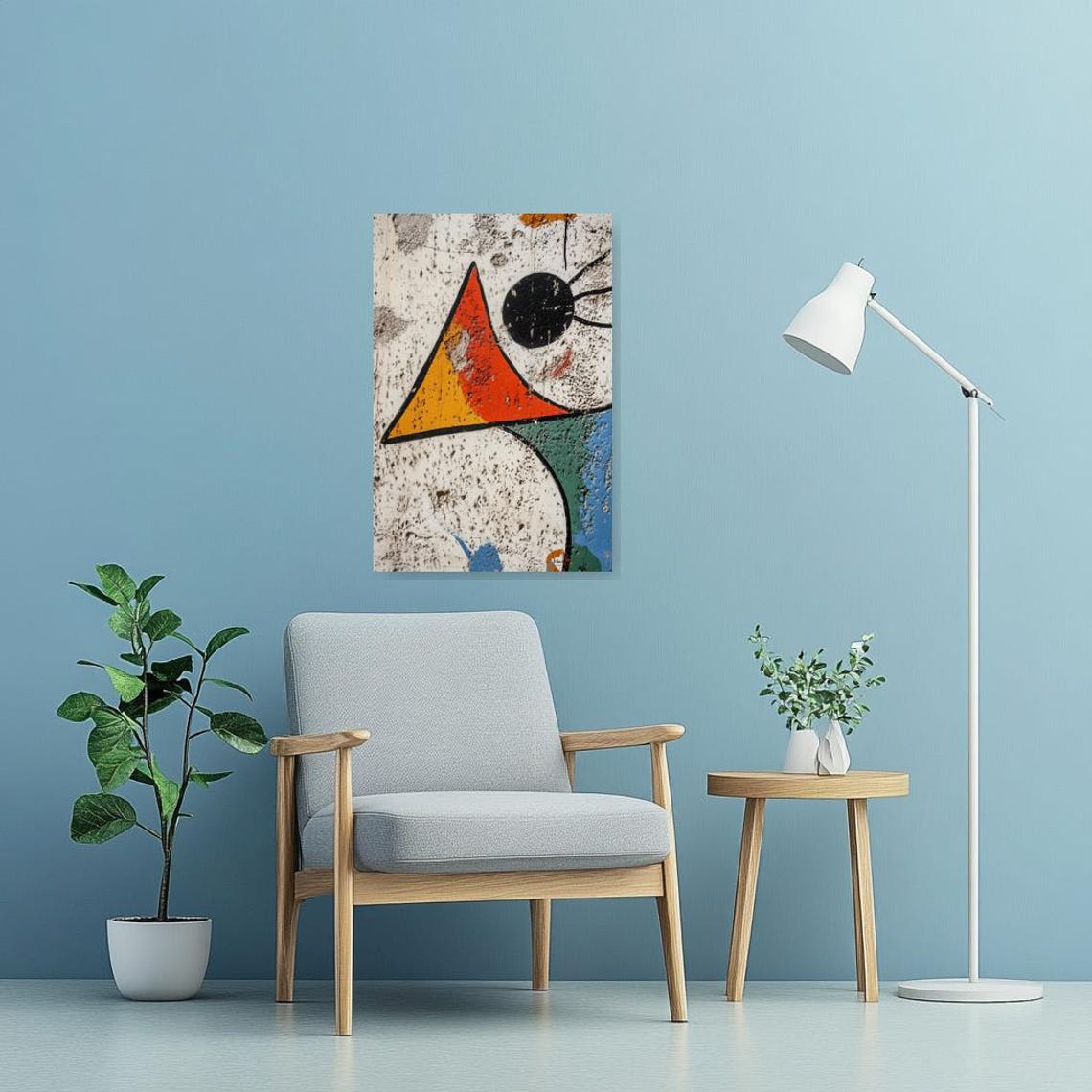 Abstract Geometric Print Inspired By Juan Gris Colorful Modern Wall Art For Home Decor - Image 3