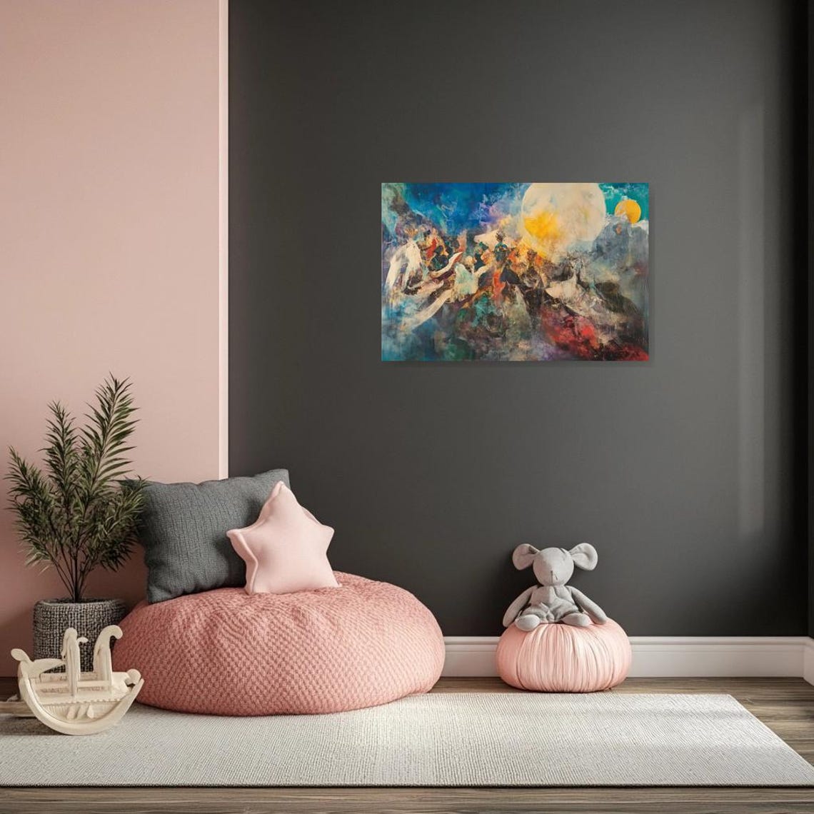 Abstract Print Inspired By Henri Matisse With Bold Colors And Dynamic Shapes For Home Decor And Wall Art - Image 4