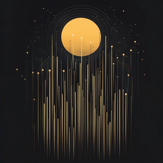 Abstract Gold Lines Print Art Inspired By Klimt For Modern Home Decor Unique Wall Art And Print