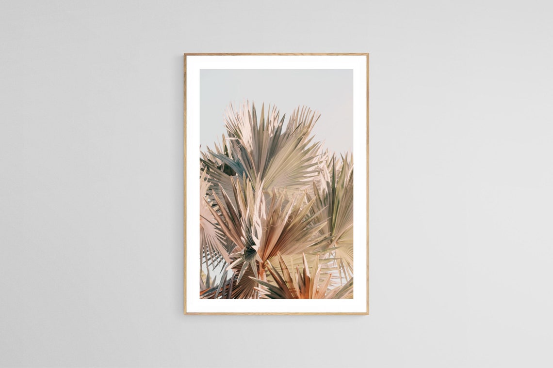 Palm Tree Print, Tropical Botanical Art