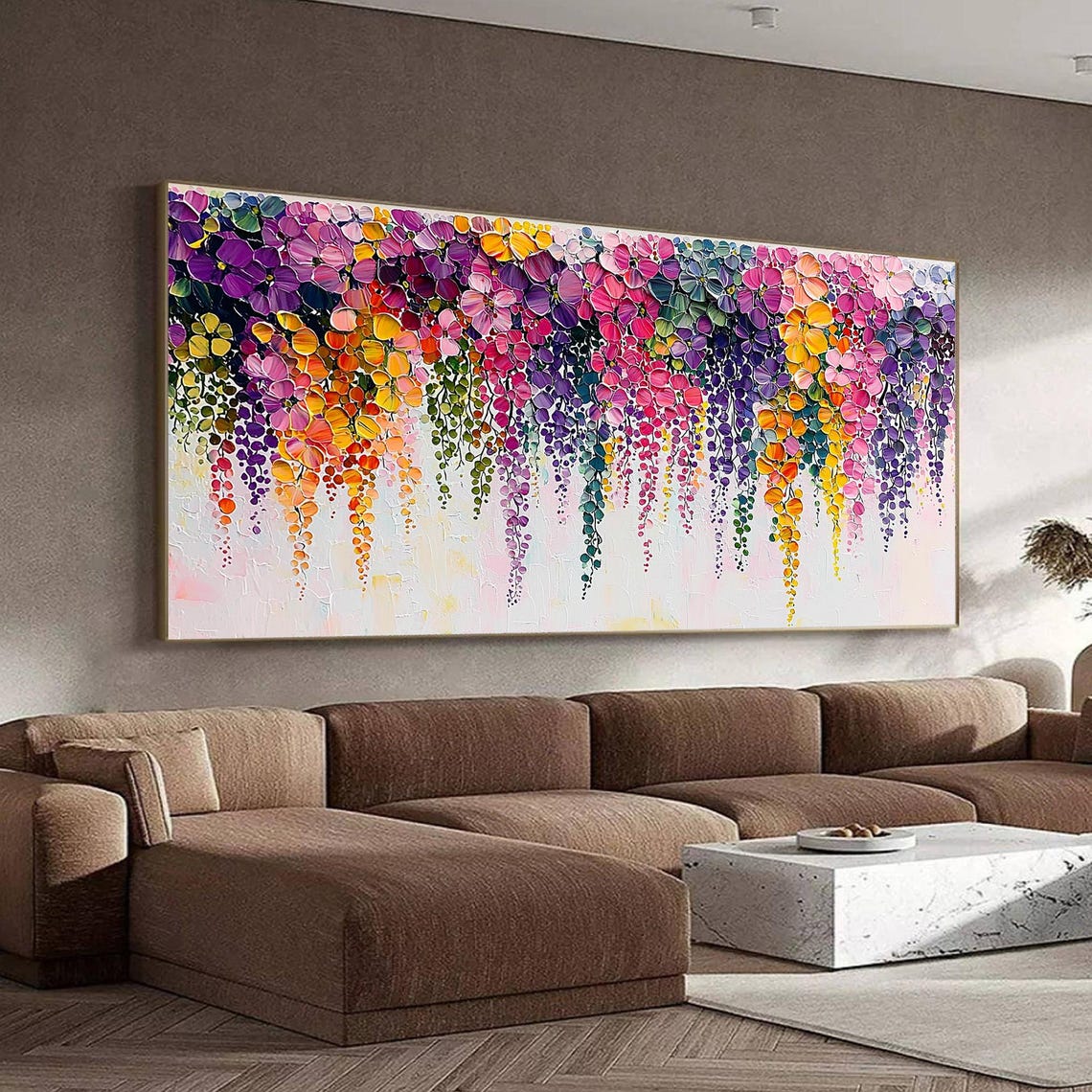 Cascading Rainbow Wisteria Blooms Dripping With Color Poster - Image 4