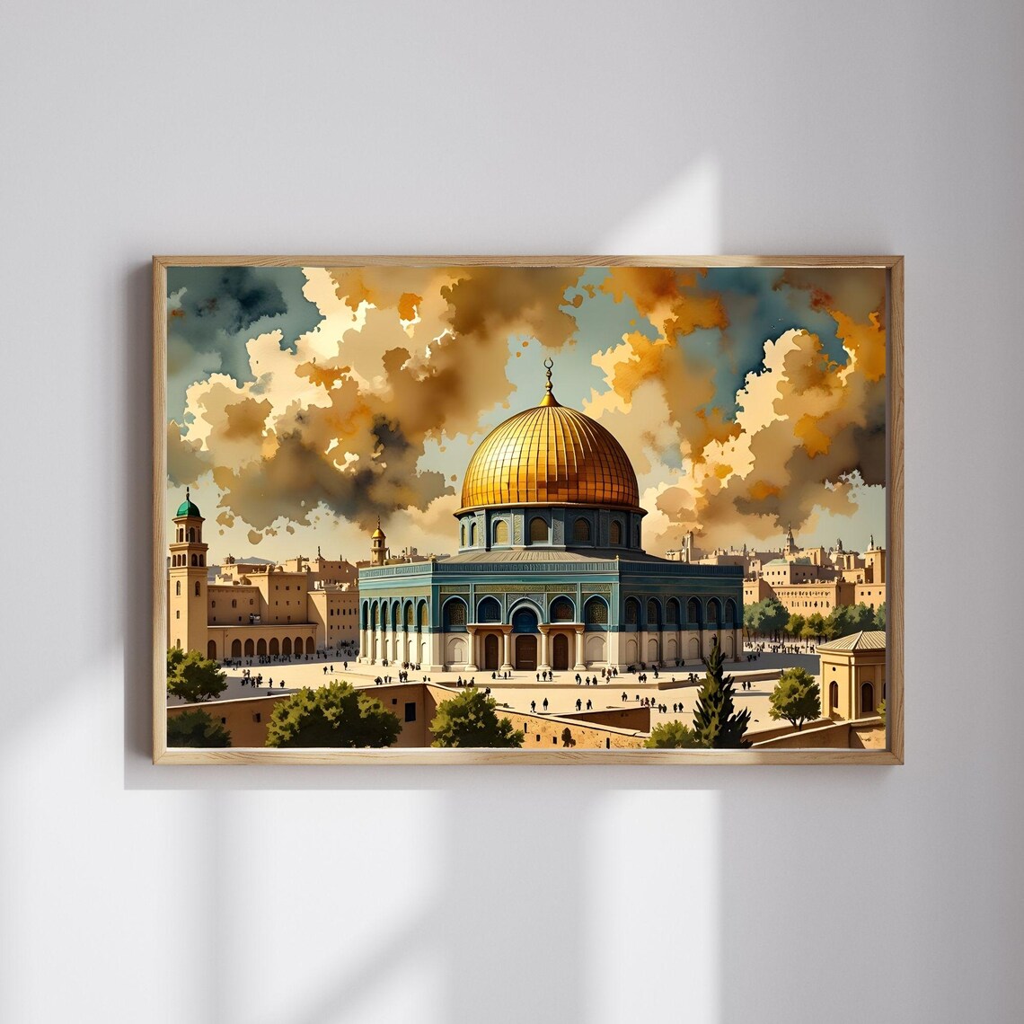 Dome Of The Rock, Jerusalem Islamic Poster
