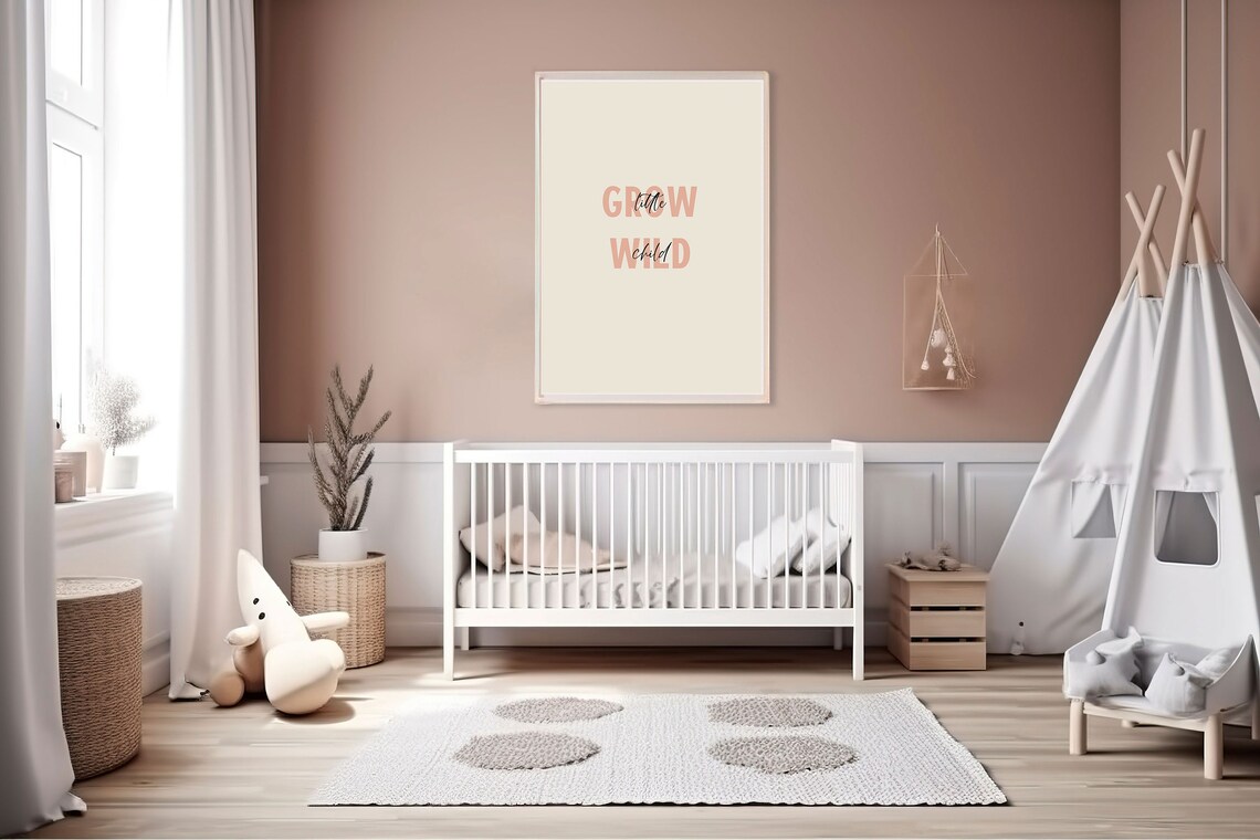 Grow Wild Little Child Poster Fun Instant Wall Art Nursery Kids Room Print Quote Poster Baby Room Baby Shower Gift Idea - Image 6