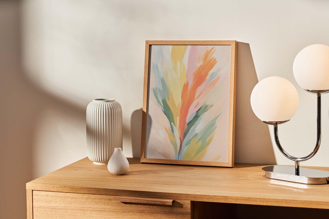 Niji Rainbow Abstract Minimalist Wall Art - Image 3