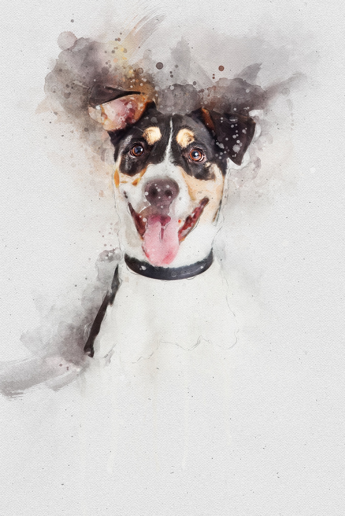 Custom Watercolor Pet Portrait, Memorial Art Print - Image 2