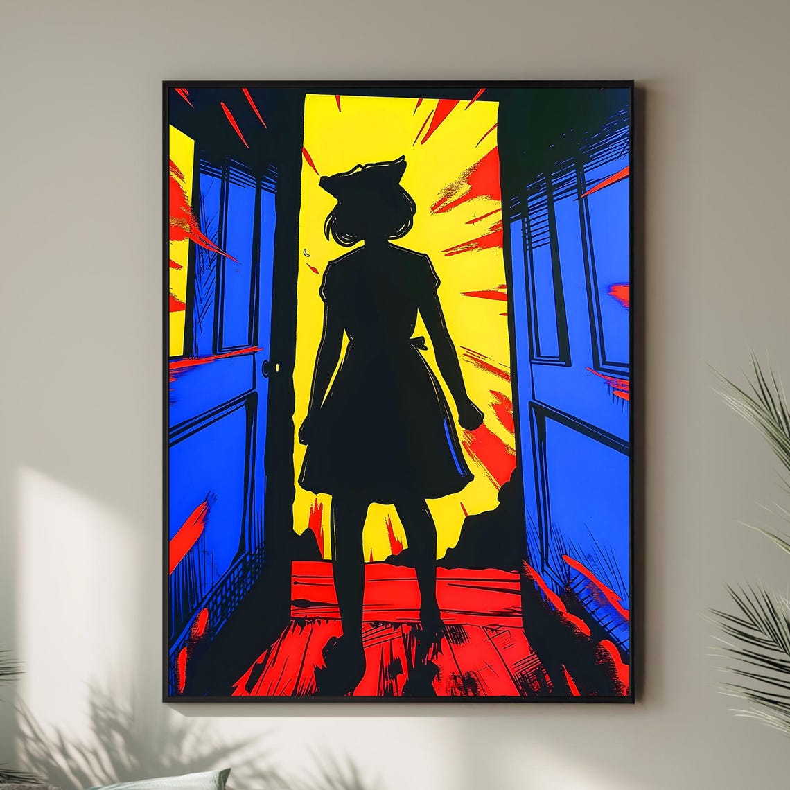 Ready Or Not Comic Style Illustration Colorful Print Art Wall Home Decor
