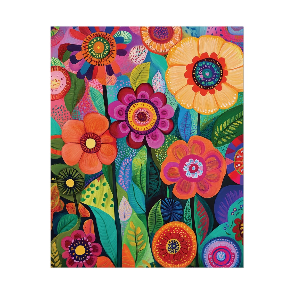 Dopamine Wall Art Whimsical Floral Dcor Maximalist Prints For Living Room Home Office Bold Art Prints - Image 2