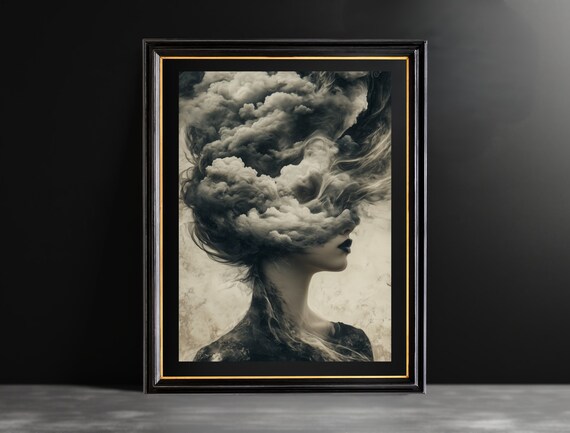 Moody Vintage Art Mystic Wall Art Print For Dark Academia Decor Vintage Wall Decor For Living Room