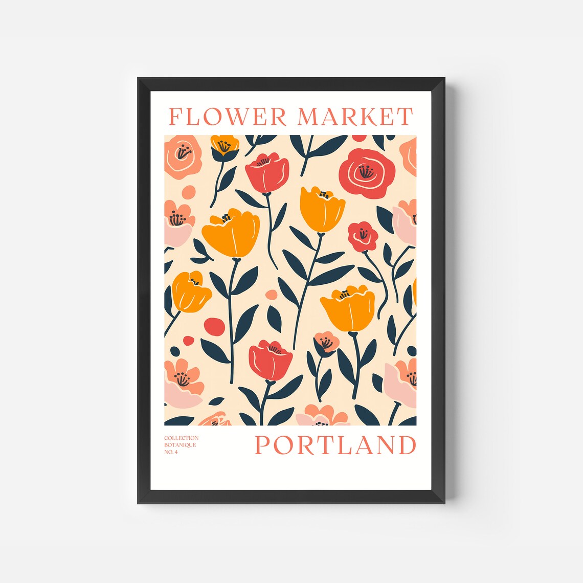 Portland Flower Market Flower Market Print Boho Art Flower Store Decor Flower Market Poster Botanical Poster Roses - Image 2
