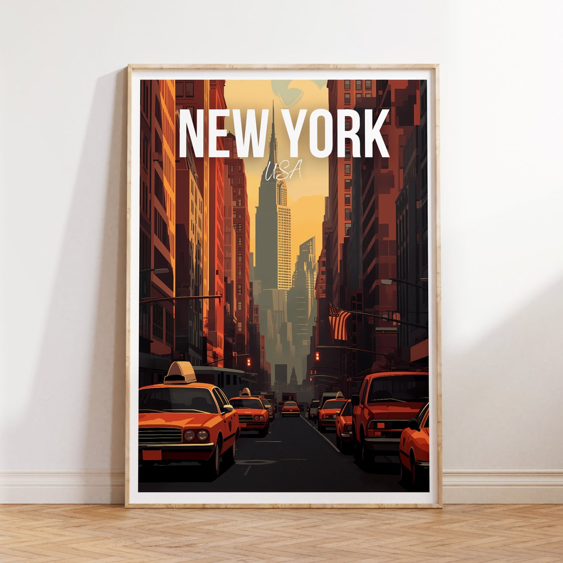 New York City Print New York Travel Poster Usa Travel Gift New York Usa Poster New York Gift