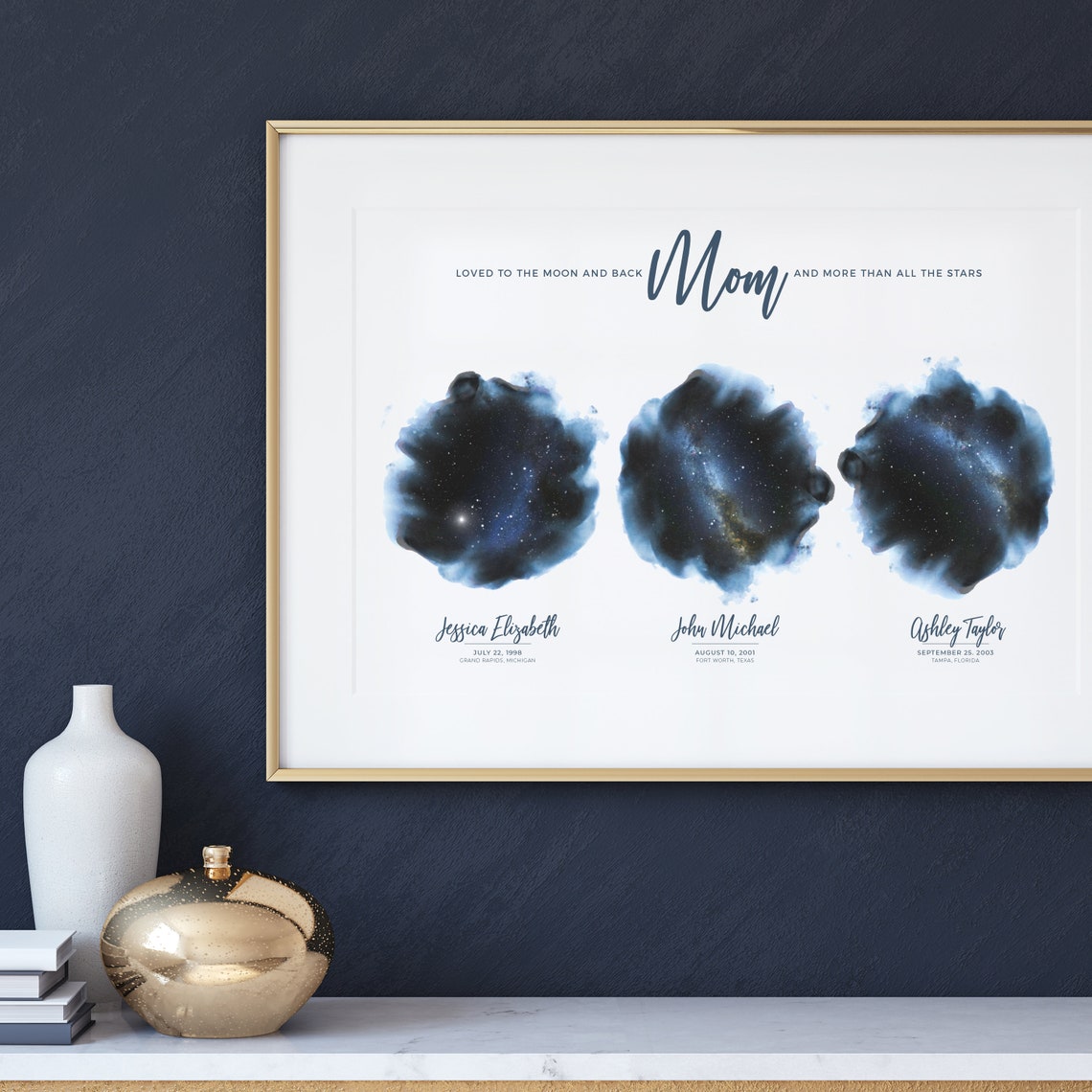 Star Map Art Print for Mom, Mother's Day Gift Idea - Image 3