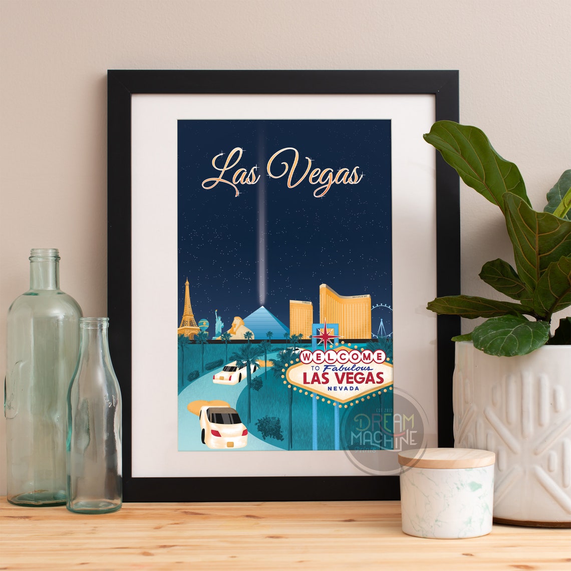Las Vegas Print Las Vegas Skyline Las Vegas Art Las Vegas Poster Las Vegas Watercolor Las Vegas Art Las Vegas Map Las Vegas Wall Art