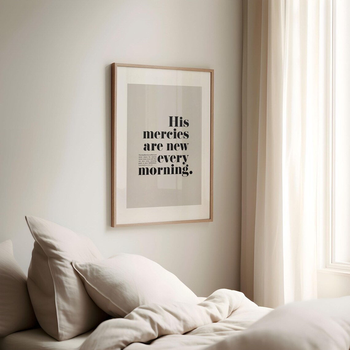 His Mercies Are New Every Morning Scripture Print - Image 5