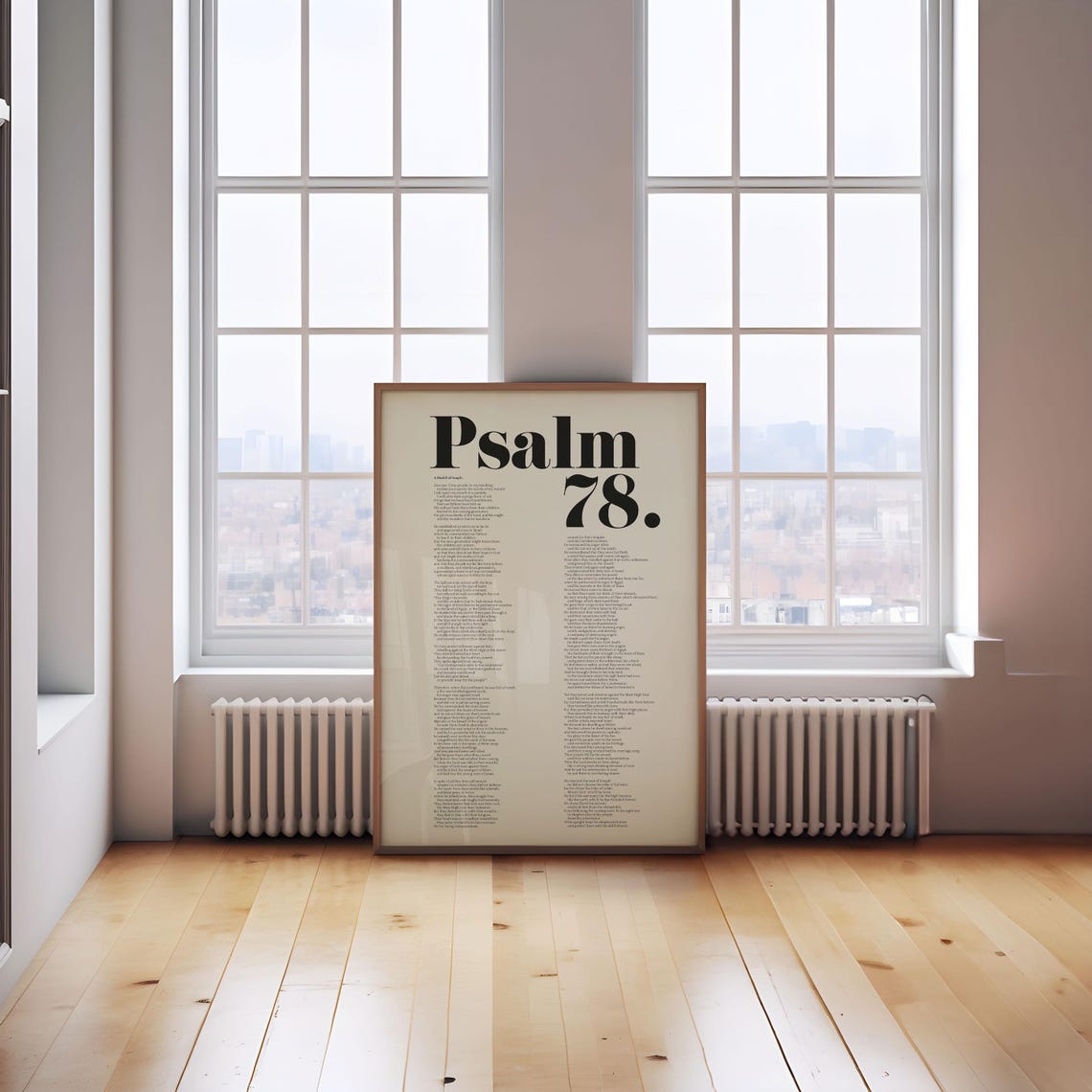 Psalm 78 Full Text Bible Verse Wall Art Modern Scripture Poster Psalm Quotes Baptism Baby Shower Birthday Gift Idea - Image 3