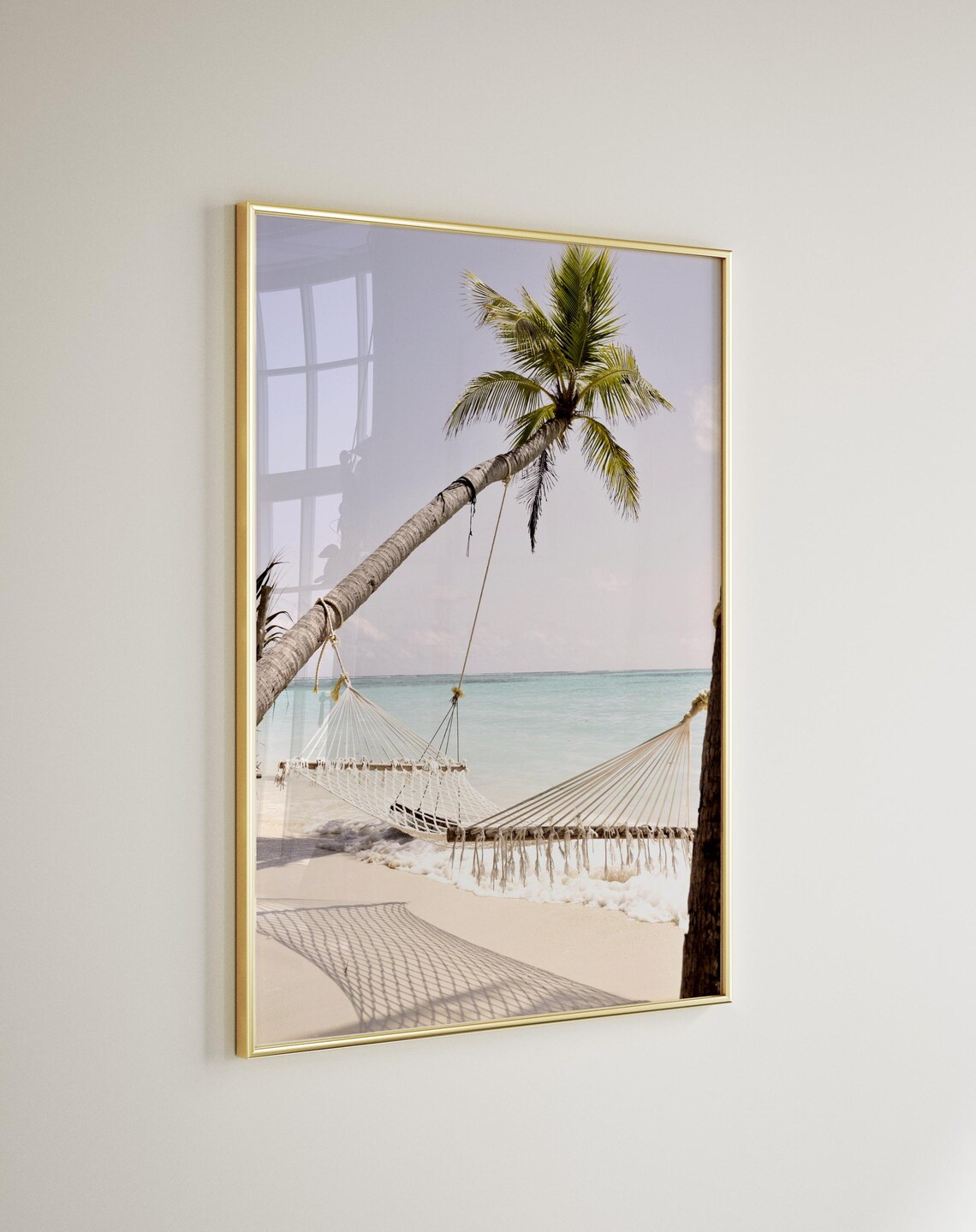 Maldives Pastel Beach Photography, Summer Coastal Art Print