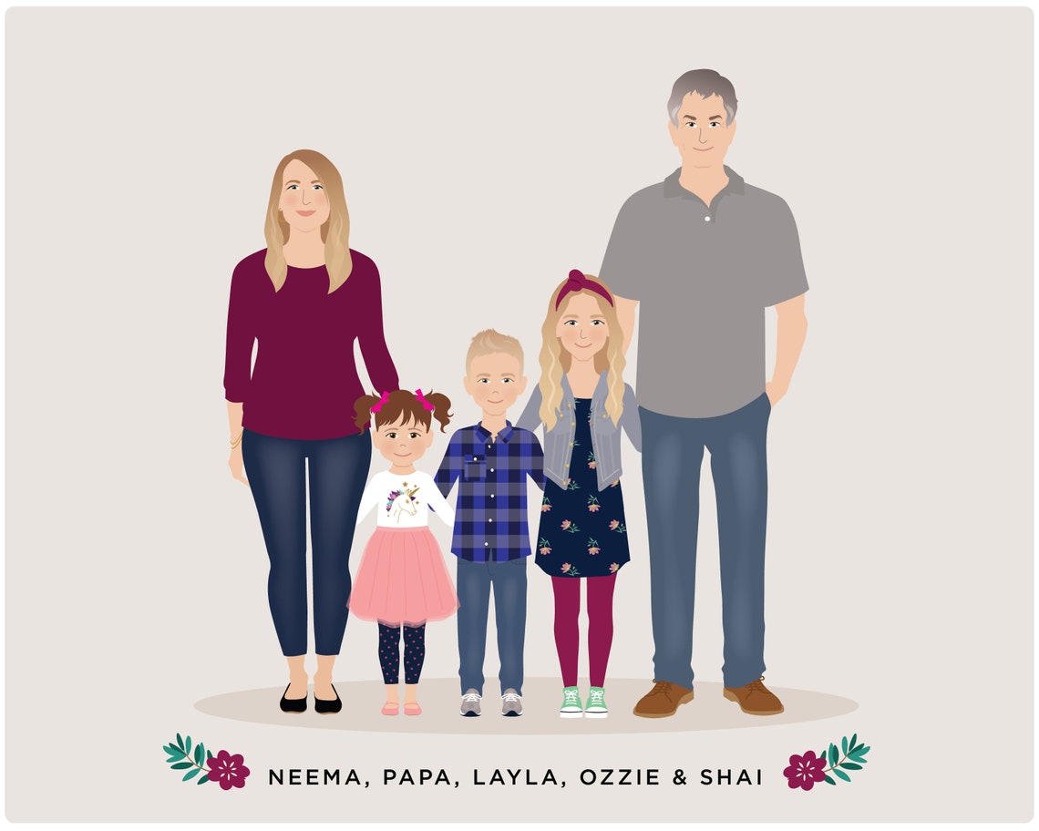 Family Portrait - Personalised - Image 3