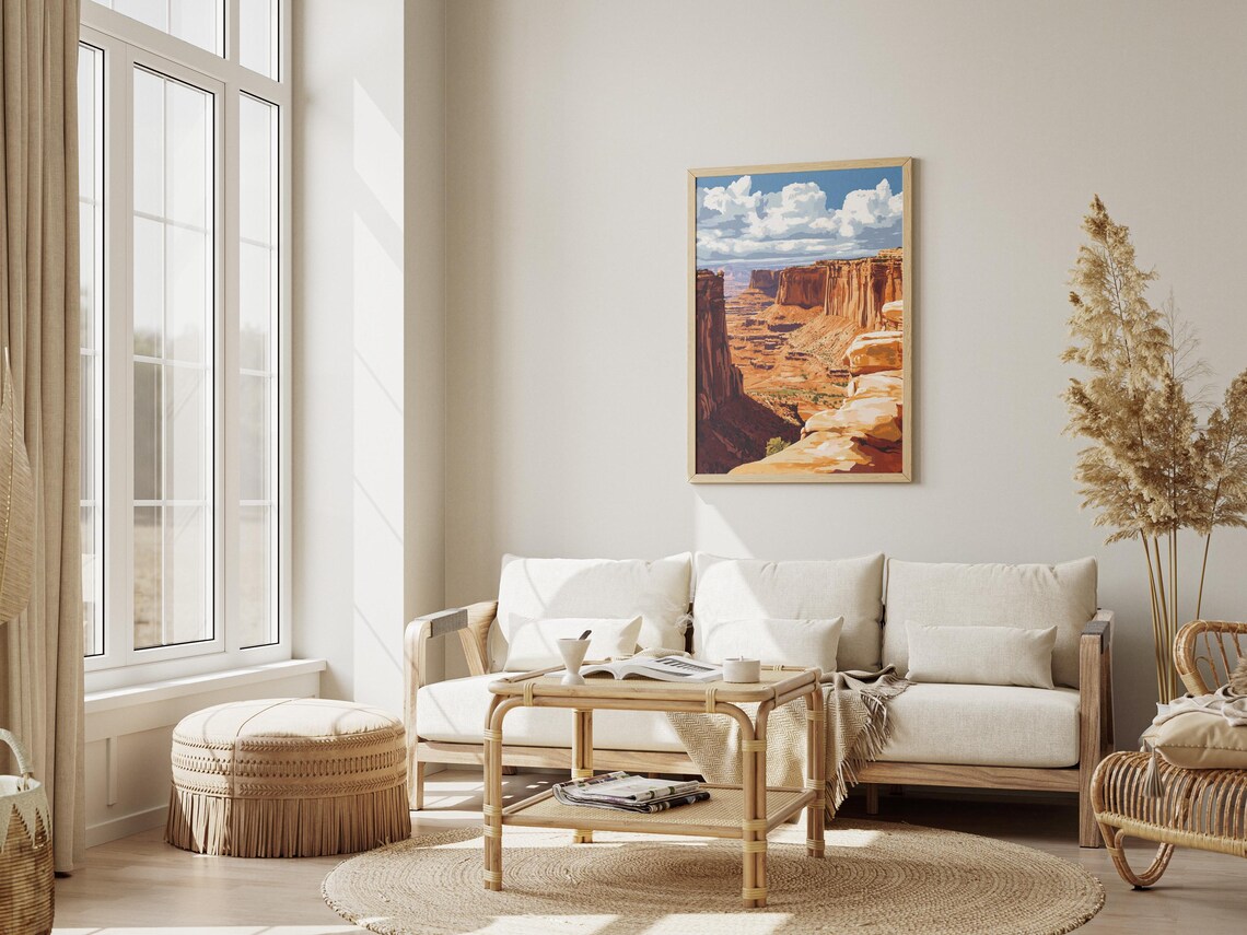 Canyonlands National Park Utah Towering Cliffs Desert Vista Travel Poster - Image 3