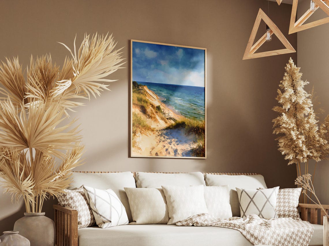 Indiana Dunes National Park Sandy Shore Beach Lake Michigan Poster - Image 3