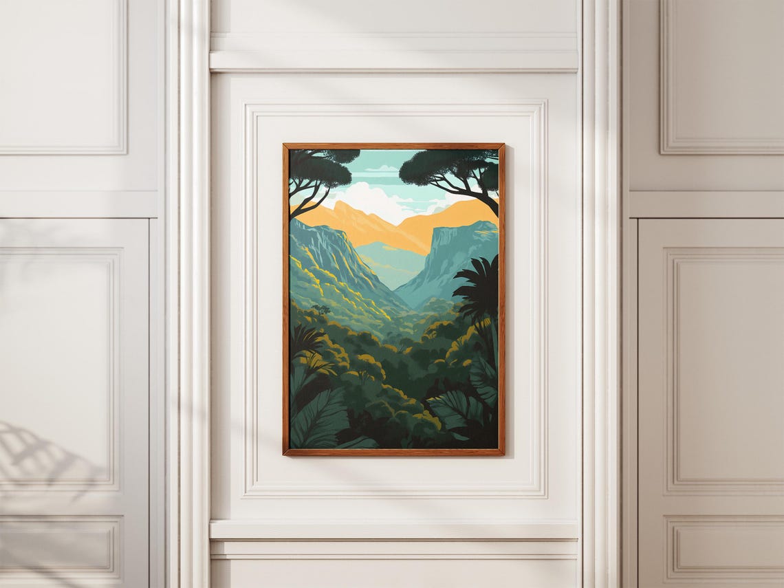 Masoala National Park Madagascar Jungle Valley Green Art Poster - Image 2