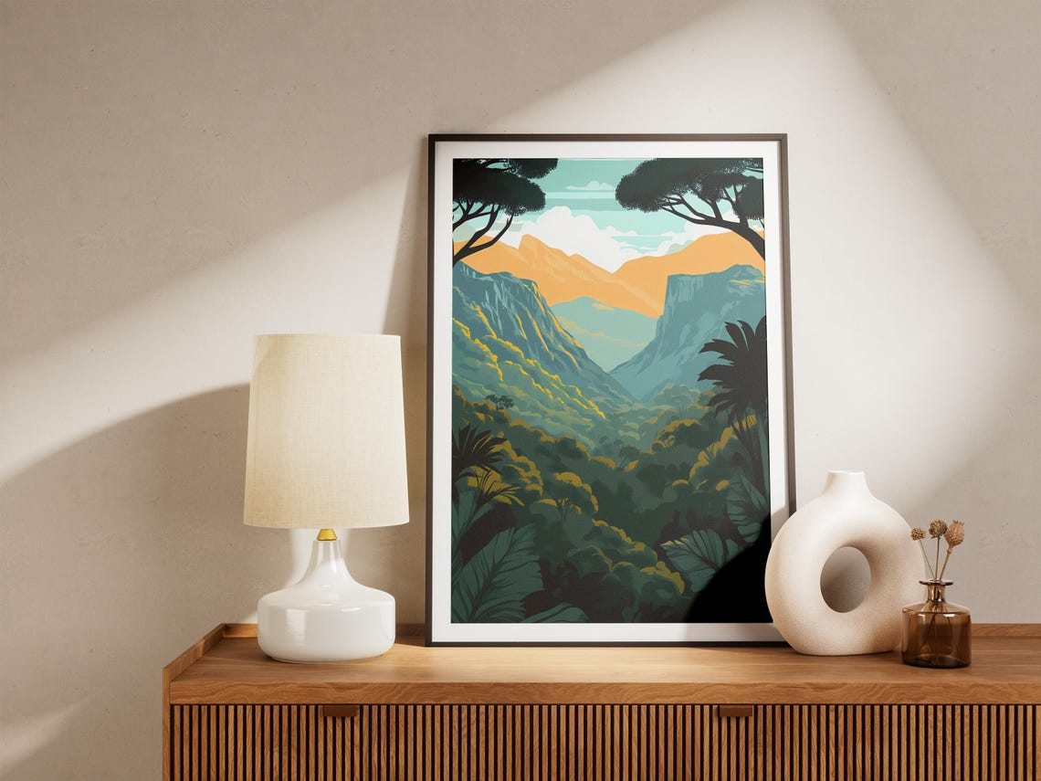 Masoala National Park Madagascar Jungle Valley Green Art Poster - Image 5