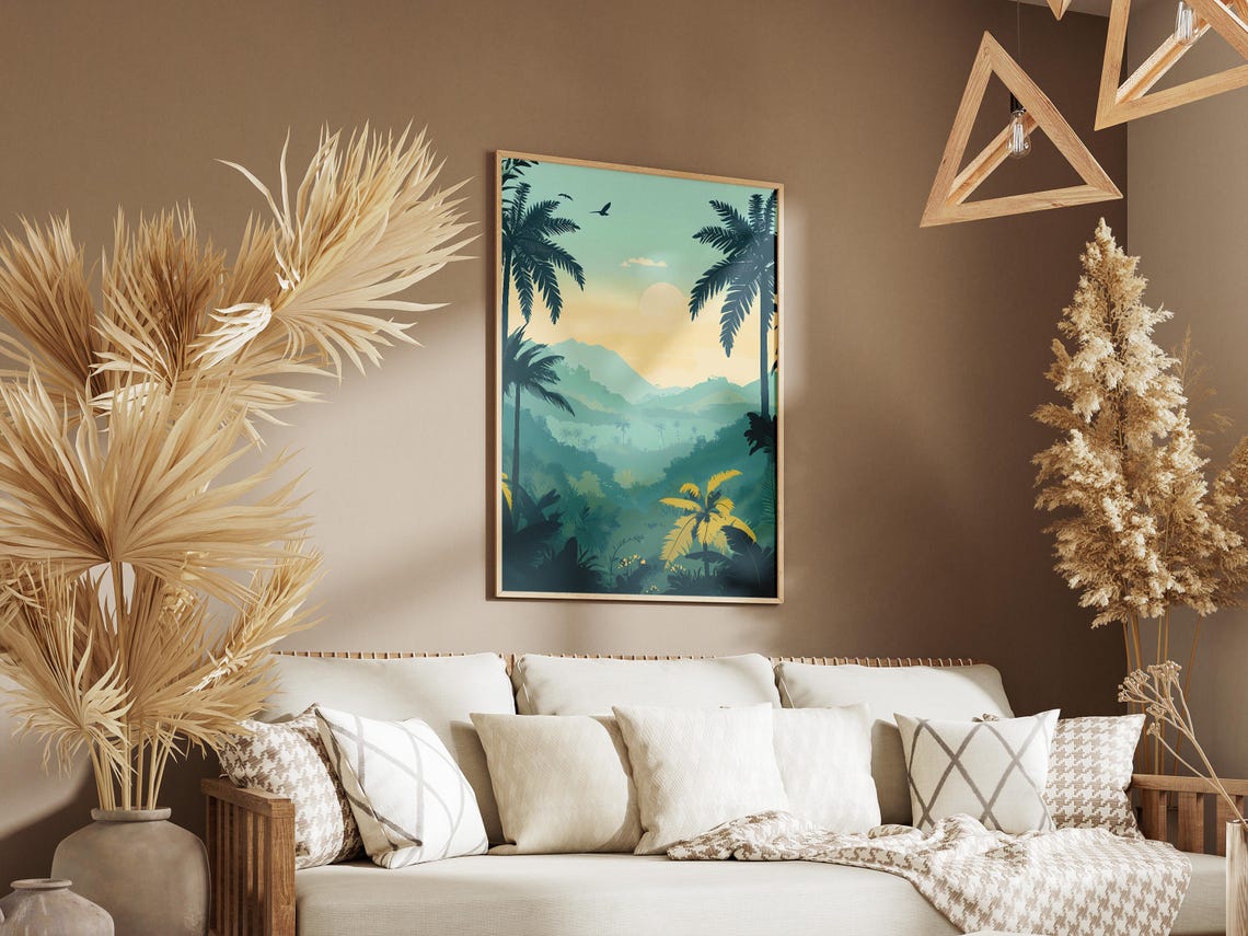 Darien National Park Panama Tropical Jungle Sunrise Landscape Poster - Image 3