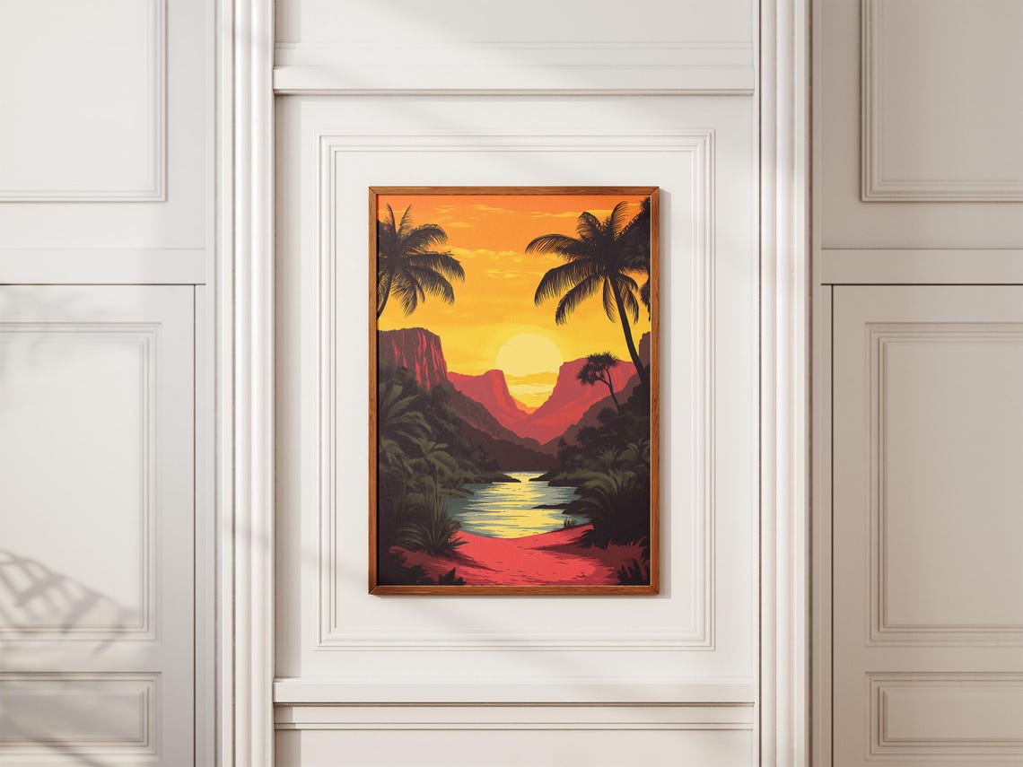Noel Kempff Mercado Bolivia Sunset Canyon River Jungle Poster - Image 2