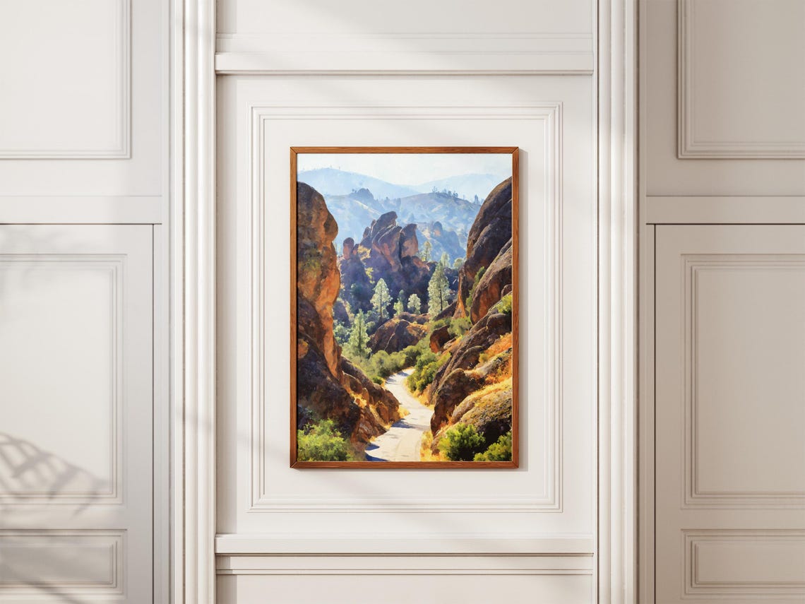Pinnacles National Park California Rocky Canyon Road Trip Poster - Image 2