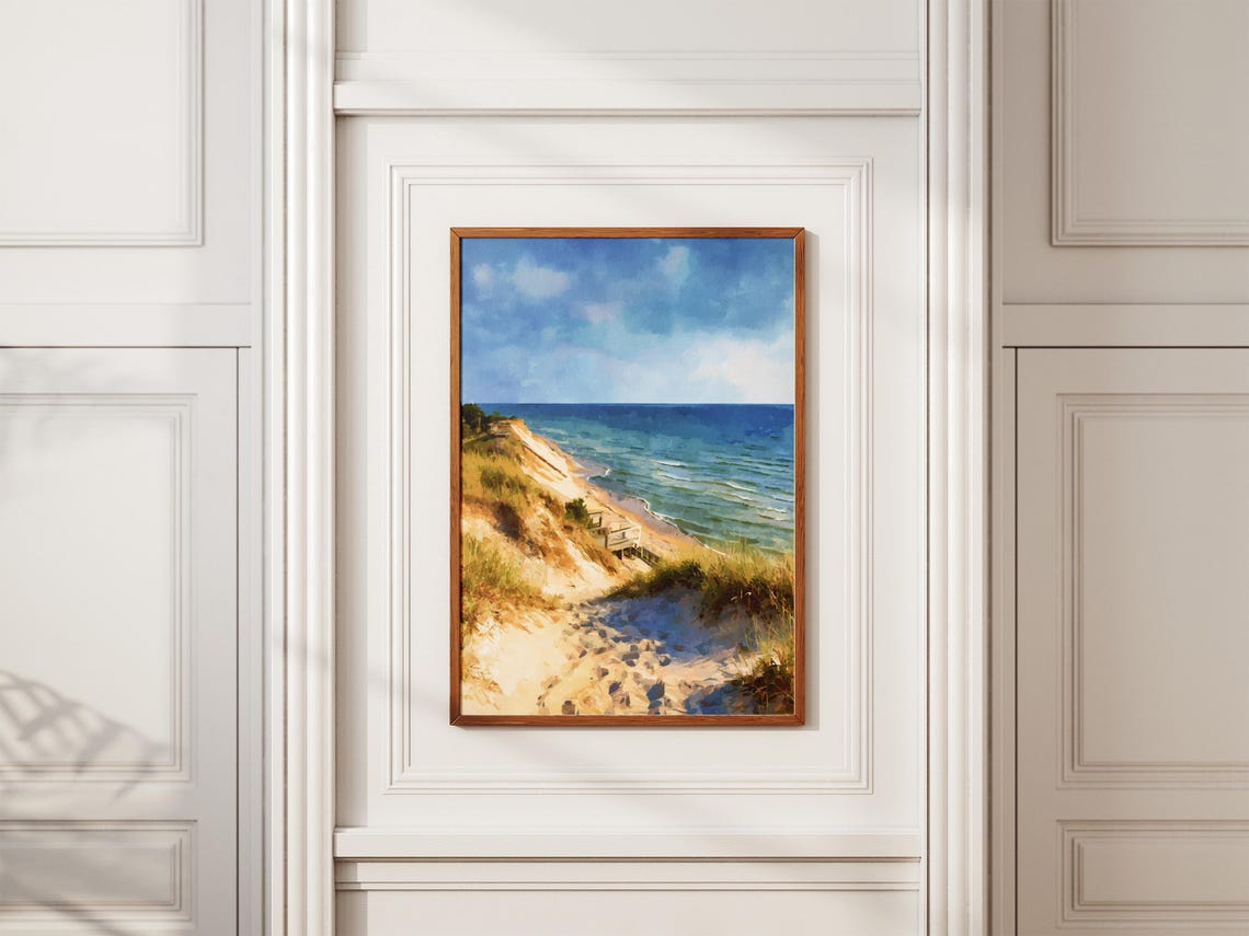 Indiana Dunes National Park Sandy Shore Beach Lake Michigan Poster - Image 2